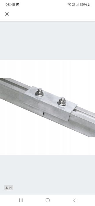 Алюмієма система кріплення для сонячних панелей на дах