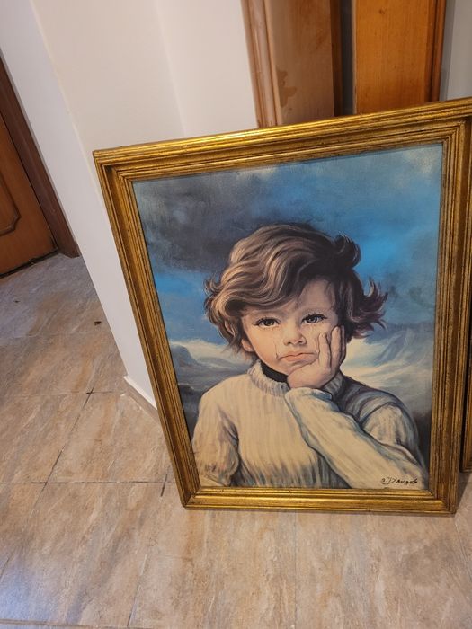 Quadro do menino da lágrima