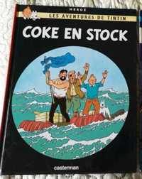 Tintin BD  em francês capa dura