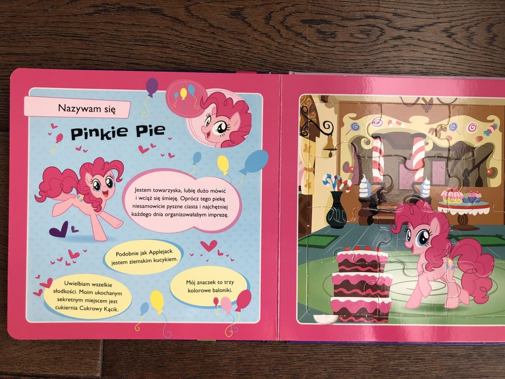 My little pony. Książka z puzzlami, 4 układanki. 3+