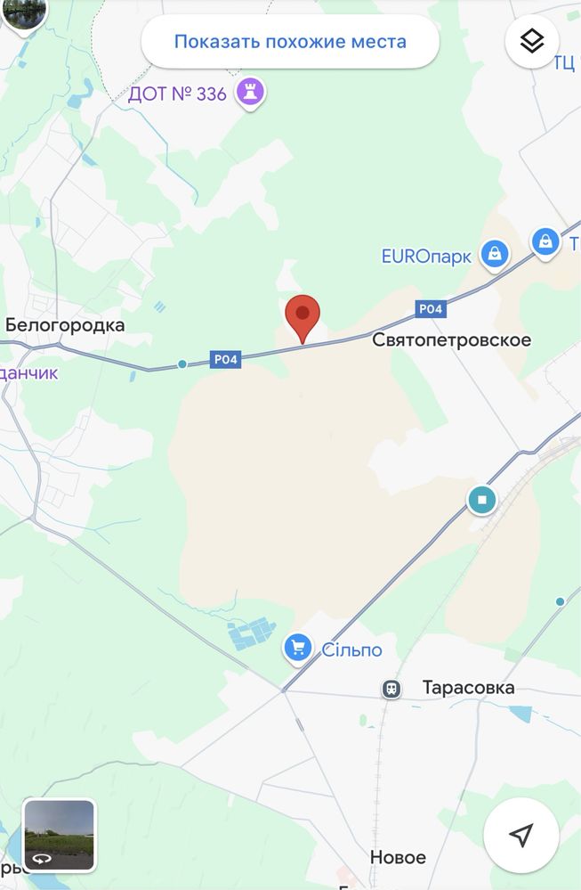Продам фасадний участок  0,6 га Святопетрівське Білогородка  траса