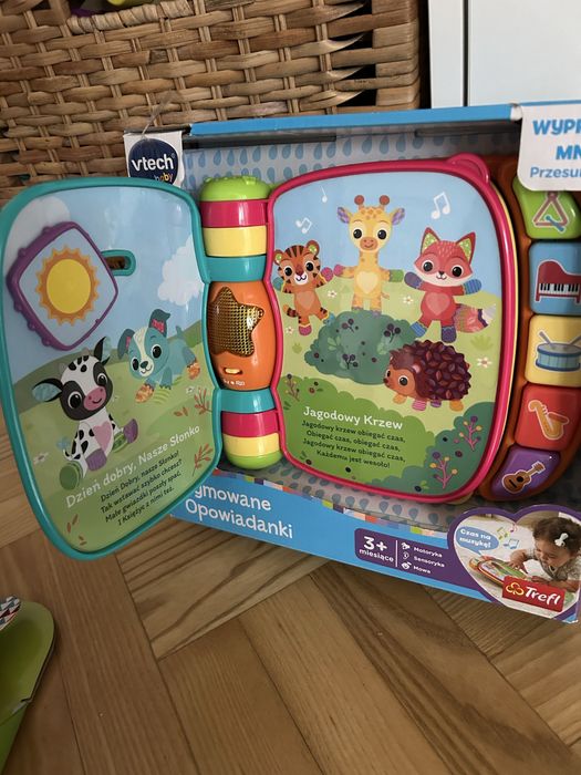 Rymowanki opowiadanki Vtech Kasate i Interaktywny Łoś Fisher Price