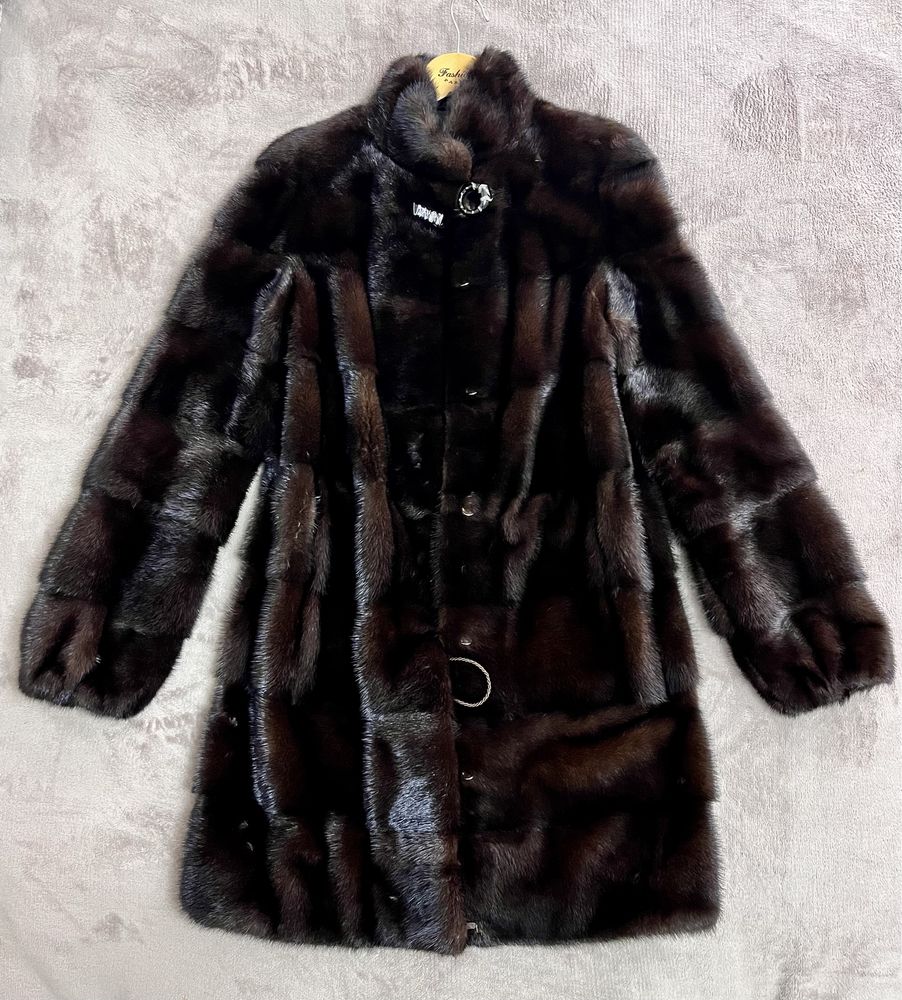 Норковая шуба Mimi furs 90 см хс-с