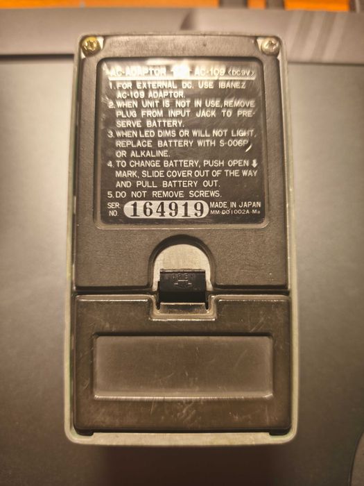 Pedal Overdrive Ibanez T808 de 1981