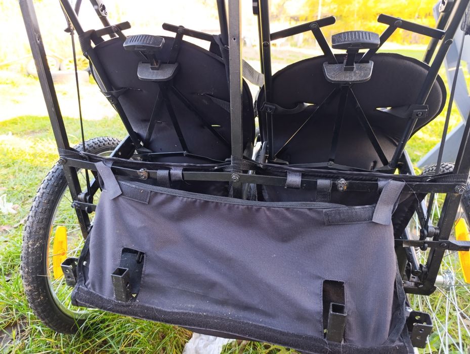 Wózek przyczepka 2 osobowy na każdy teren