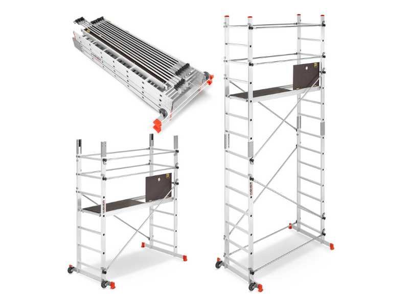 Rusztowanie aluminiowe składane jezdne HIGHER Addy wysokość 4,70m