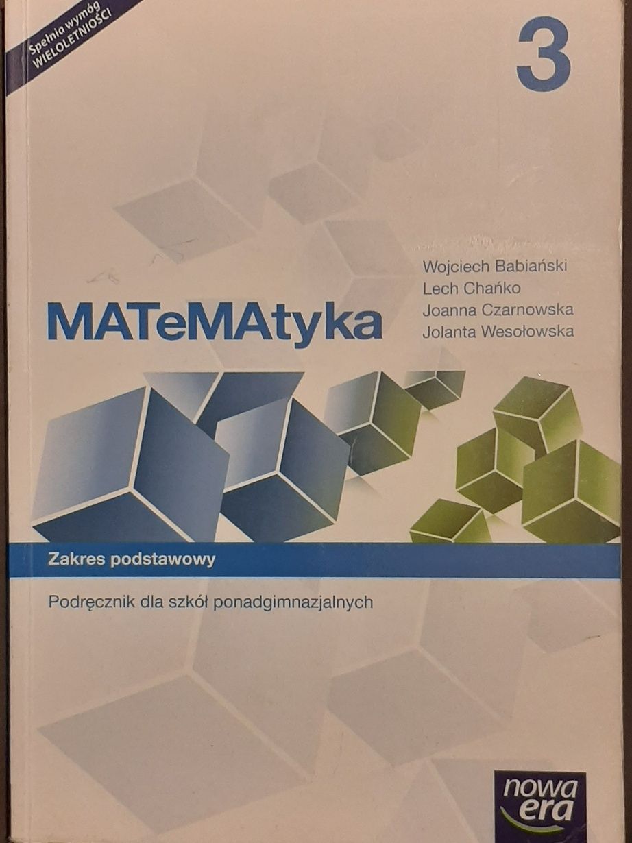 MATeMAtyka 3, zakres podstawowy