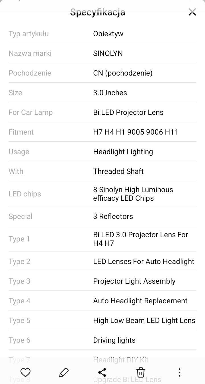 Projektor bi led mega mocny