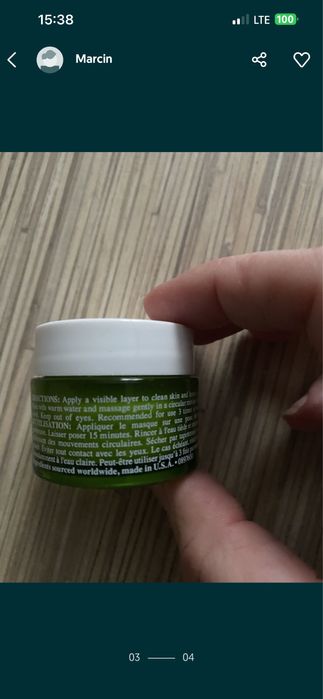 Kiehls maska avocado