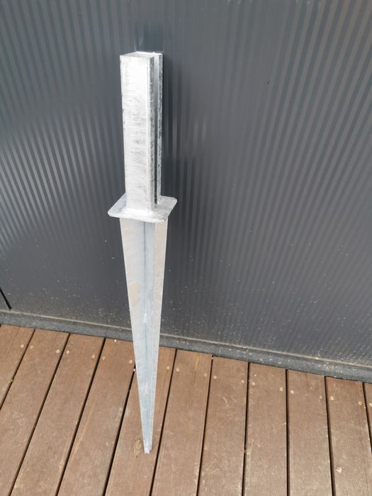 Słupek 60x40 Uchwyt stopa montażowa podstawa słupa ocynk