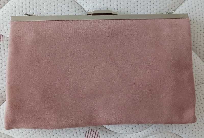 Mala envelope ,cor rosa.
