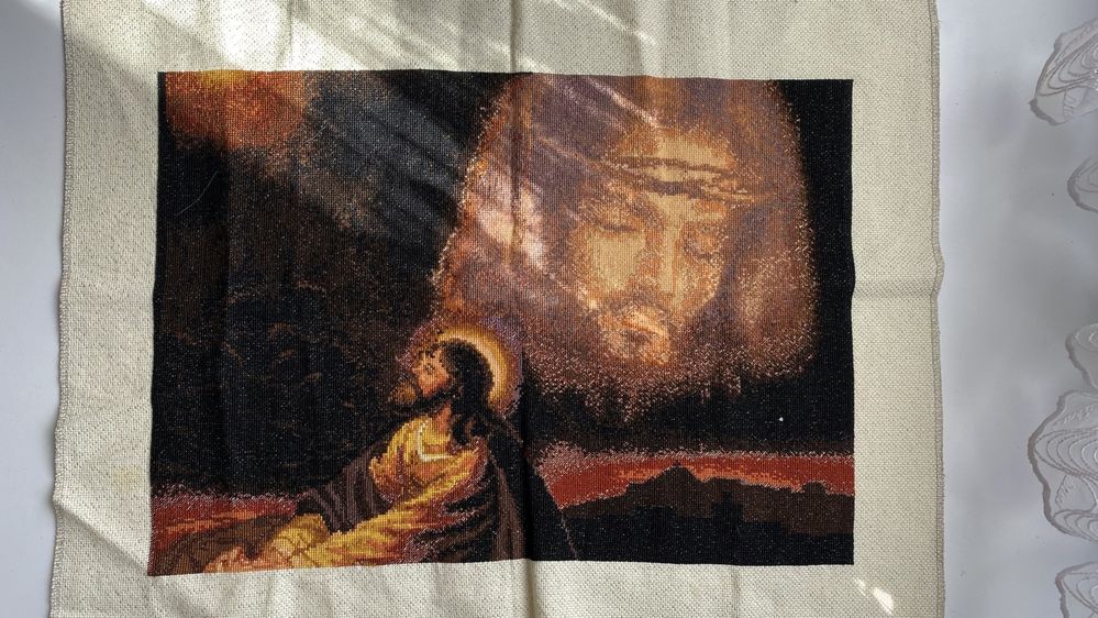 Вишивка, ручна робота Ісус Христос, картина