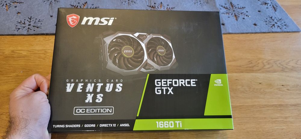 MSI GTX 1660 Ti Ventus XS OC 6GB – TESTOWANA OCCT (0 błędów!), max 76°