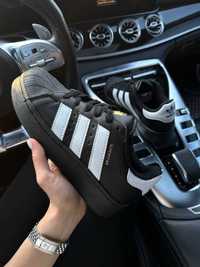 Жіночі кросівки Adidas Superstar чорний з білим AS056 ЯКІСТЬ