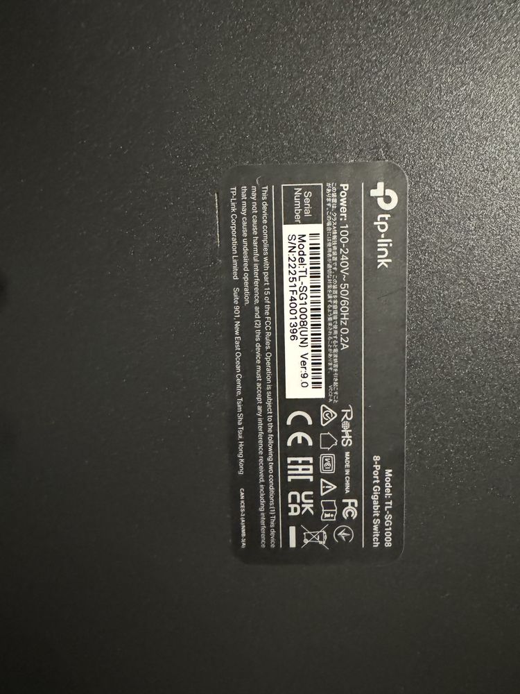 Комутатор TP-LINK TL-SG1008