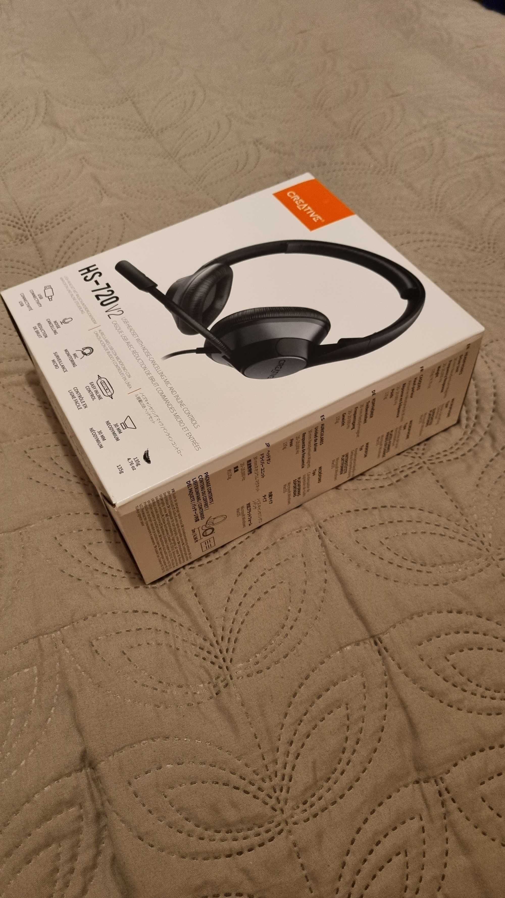 Słuchawki Creative HS-720 V2 z mikrofonem - NOWE