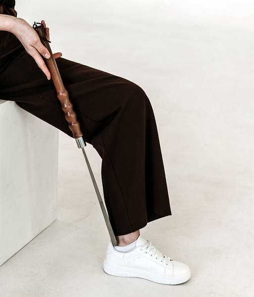 Ложка лопатка ріжок для взуття з дерев'яною ручкою 68 см