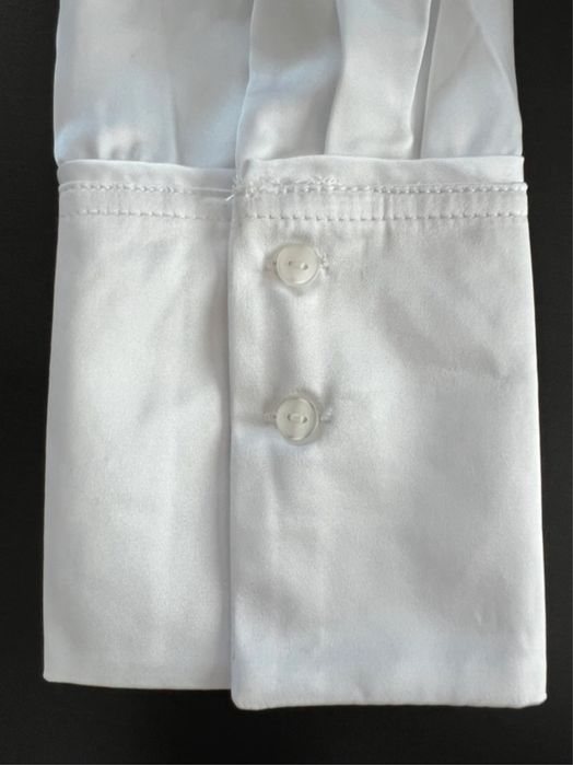 NOWA, biała, oversizowa koszula z kołnierzykiem