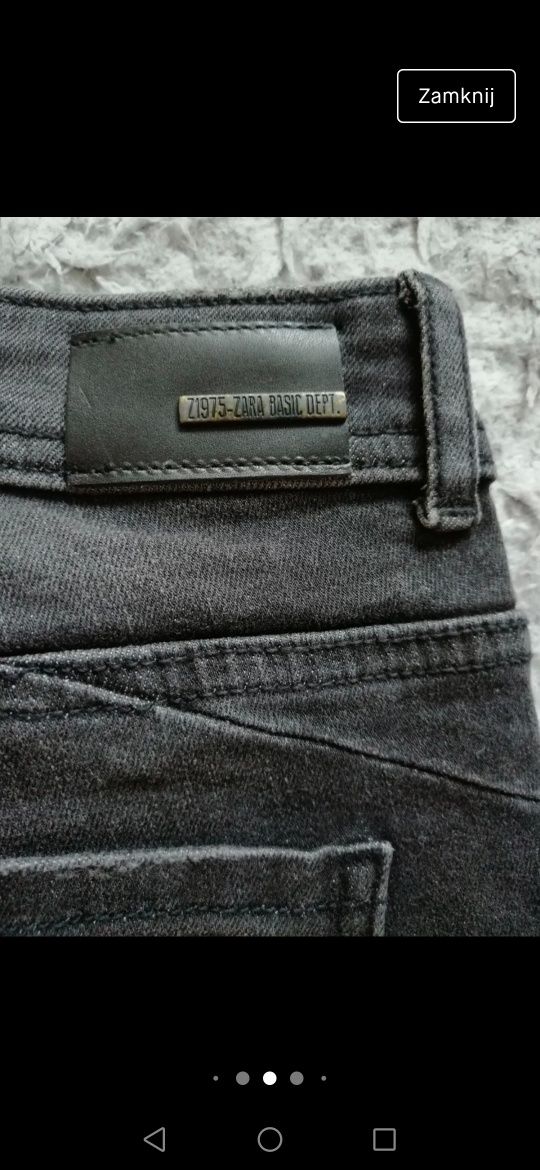 Zara spodnie jeans