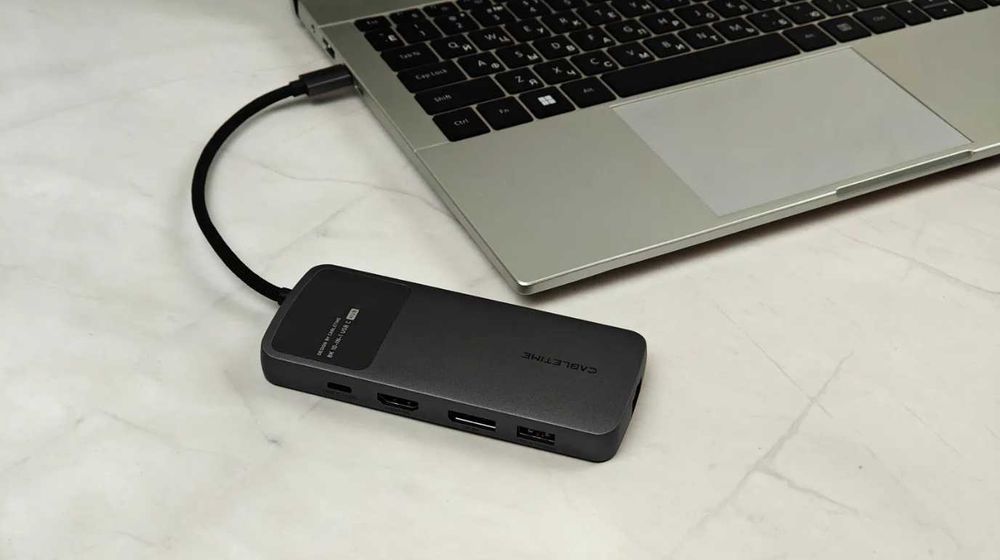 USB-C концентратор Cabletime 10-в-1: