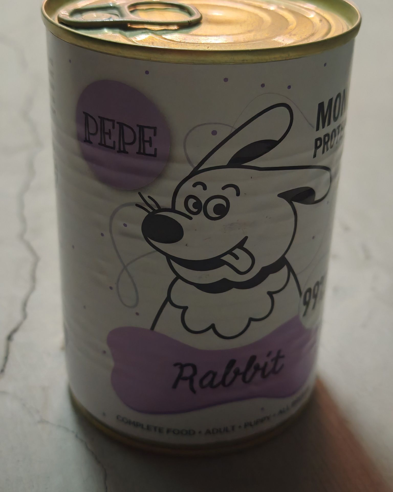 Mokra karma monoproteinowa dla psa z królikiem firmy PEPE