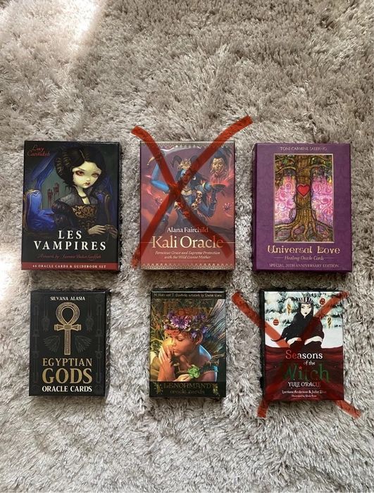 Карты Оракул Таро Vampires Kali Love Egyptian Gods Fairy Witch