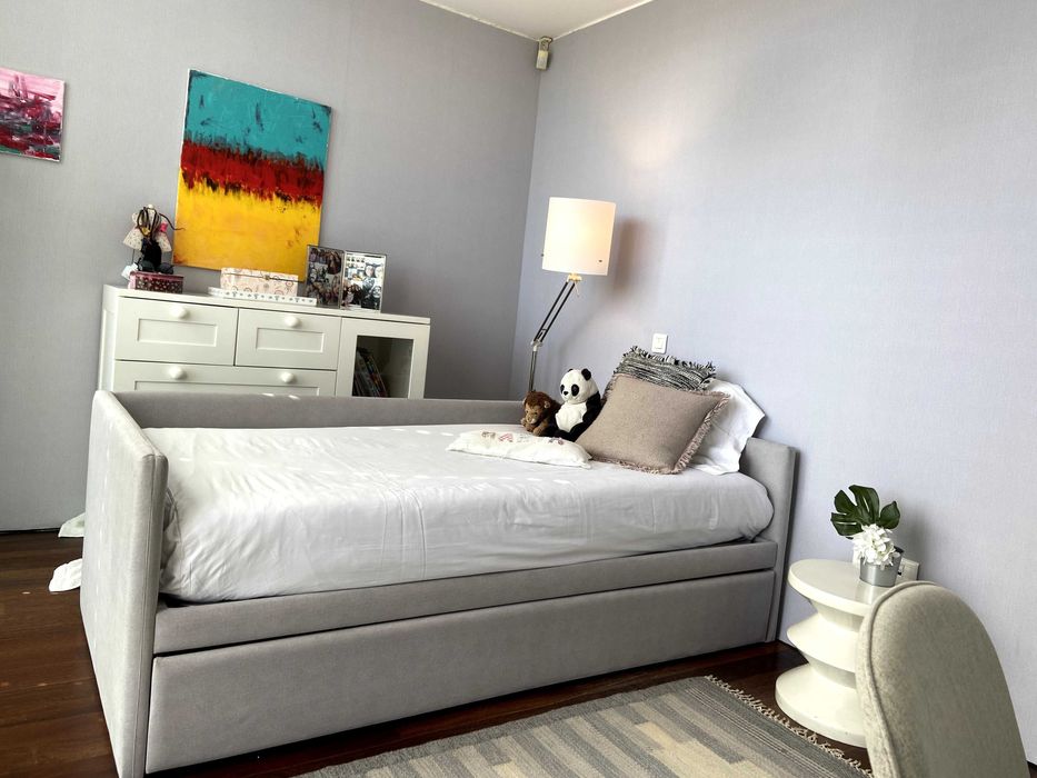 Cama Solteiro Dupla Estofada