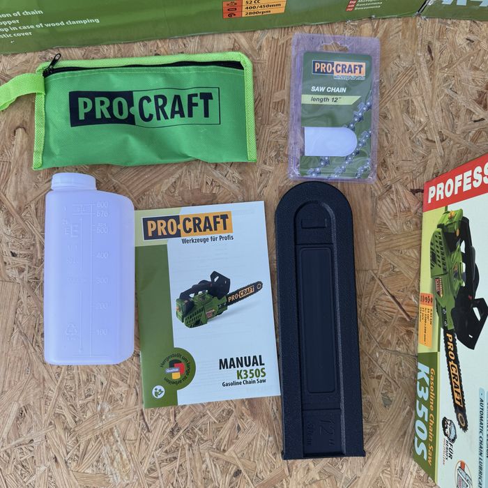 Бензопила PROCRAFT- K350S ланцюг та шина 30 см