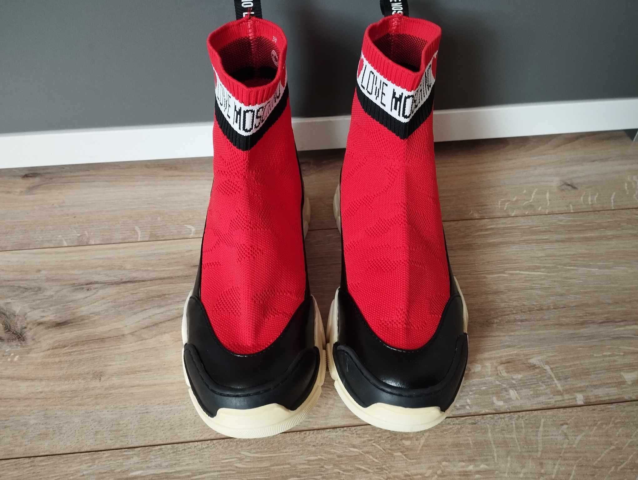 Love Moschino high sneakers buty sportowe 38