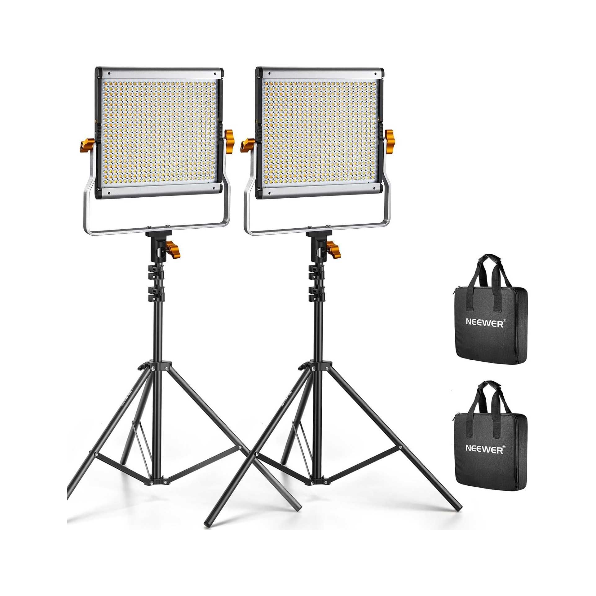Iluminadores LED 480LEDs bicolor fotografia e vídeo estúdio / exterior