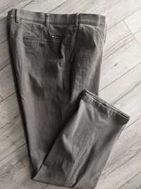 Spodnie męskie 42/34 chinosy orzechowy kolor lycra Canda jNowe pas106