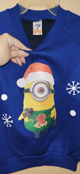 Светр, джемпер, худі на флісі на 7-8 років, Міньон, посіпака