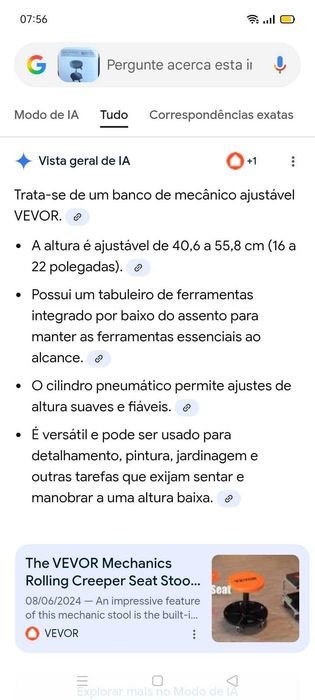 Banco Ajustável Vevor. 57€. Oportunidades