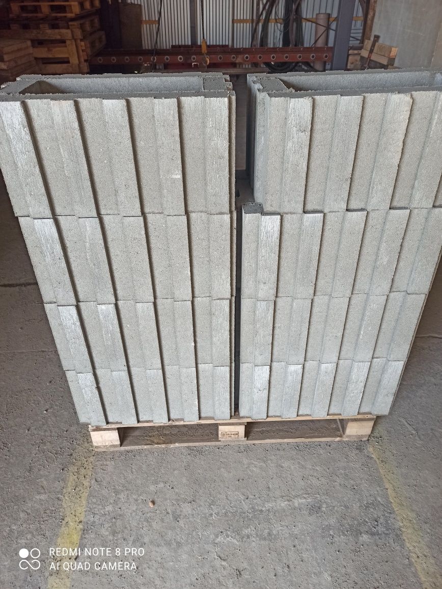 Donica betonowa gazon 50x30 wys 24,5cm gat 1 Gładka!