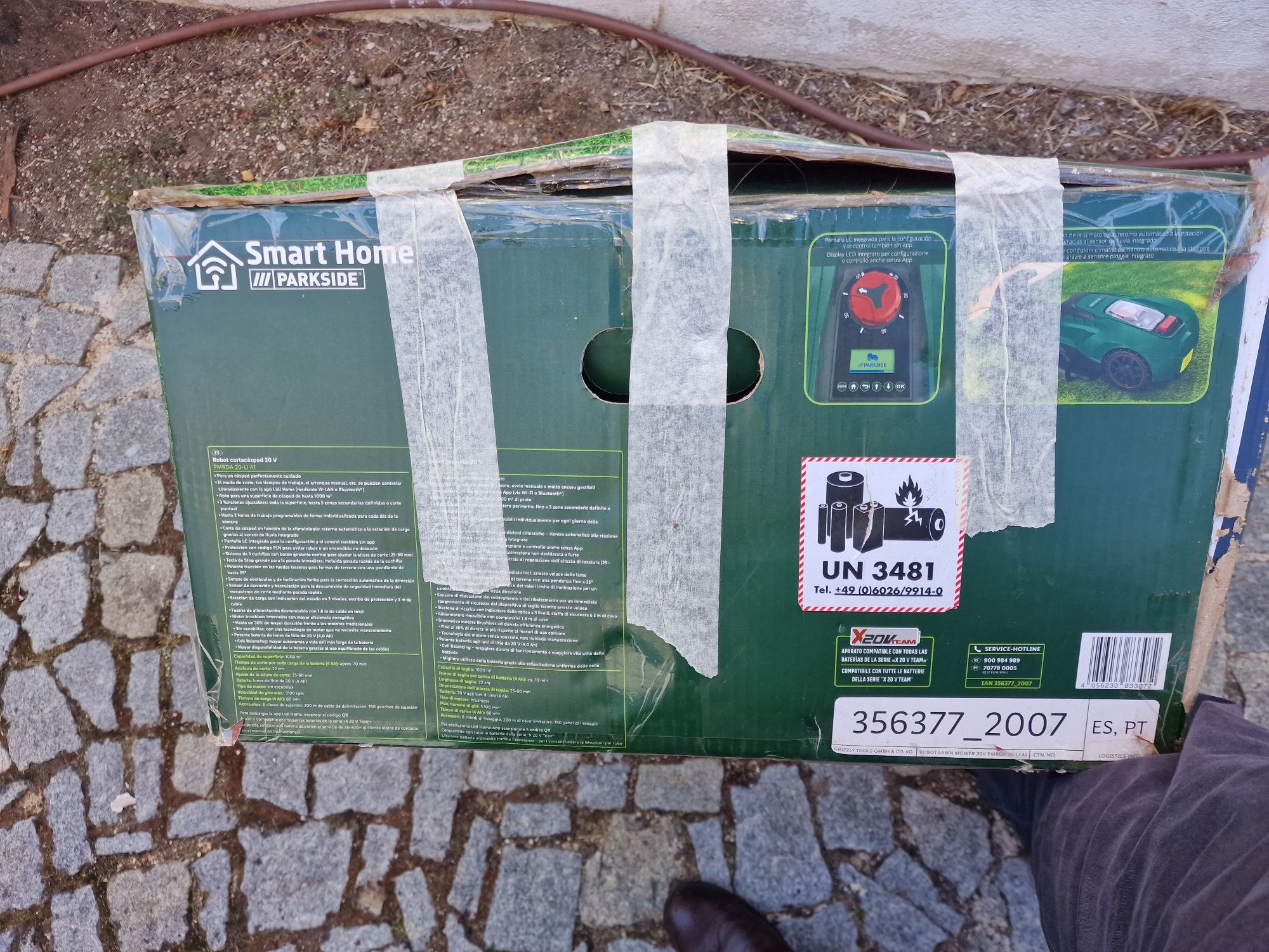 Robot Corta Relva Smart Home Parkside 20V