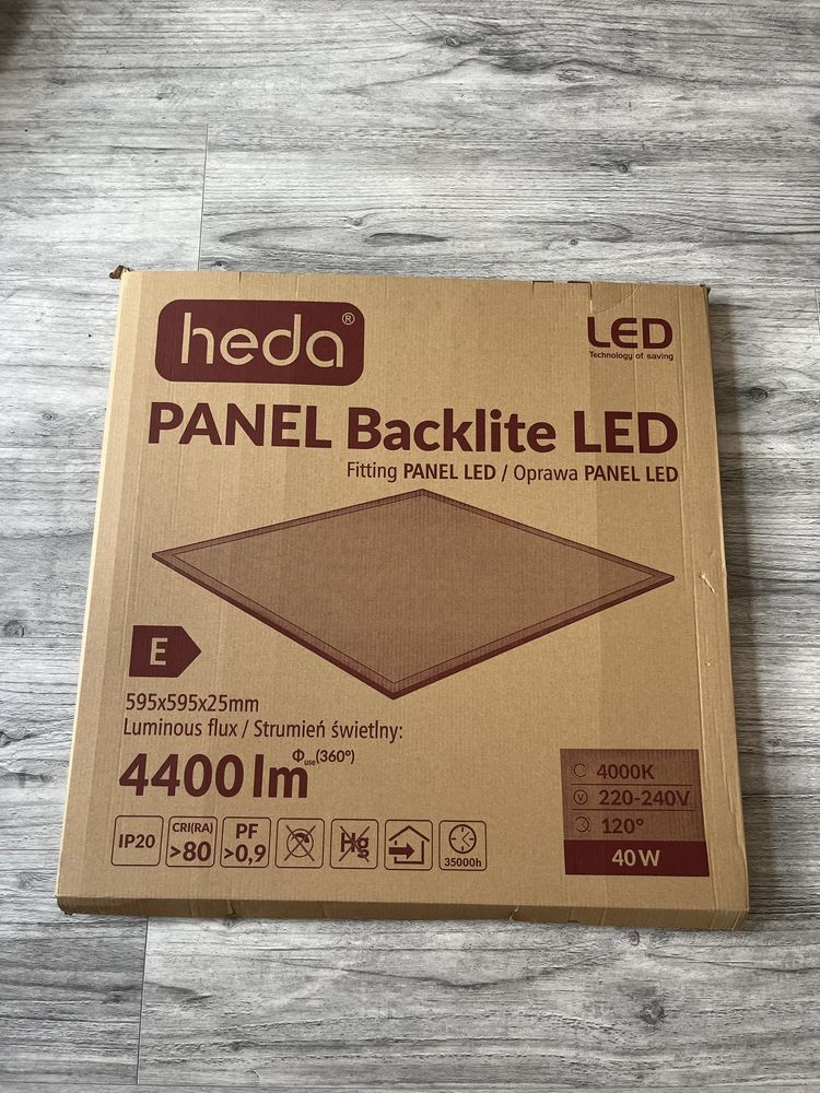 Panel LED 60x60cm HEDA BACKLITE 40W 4400lm IP20 HPB4060 LUMAX