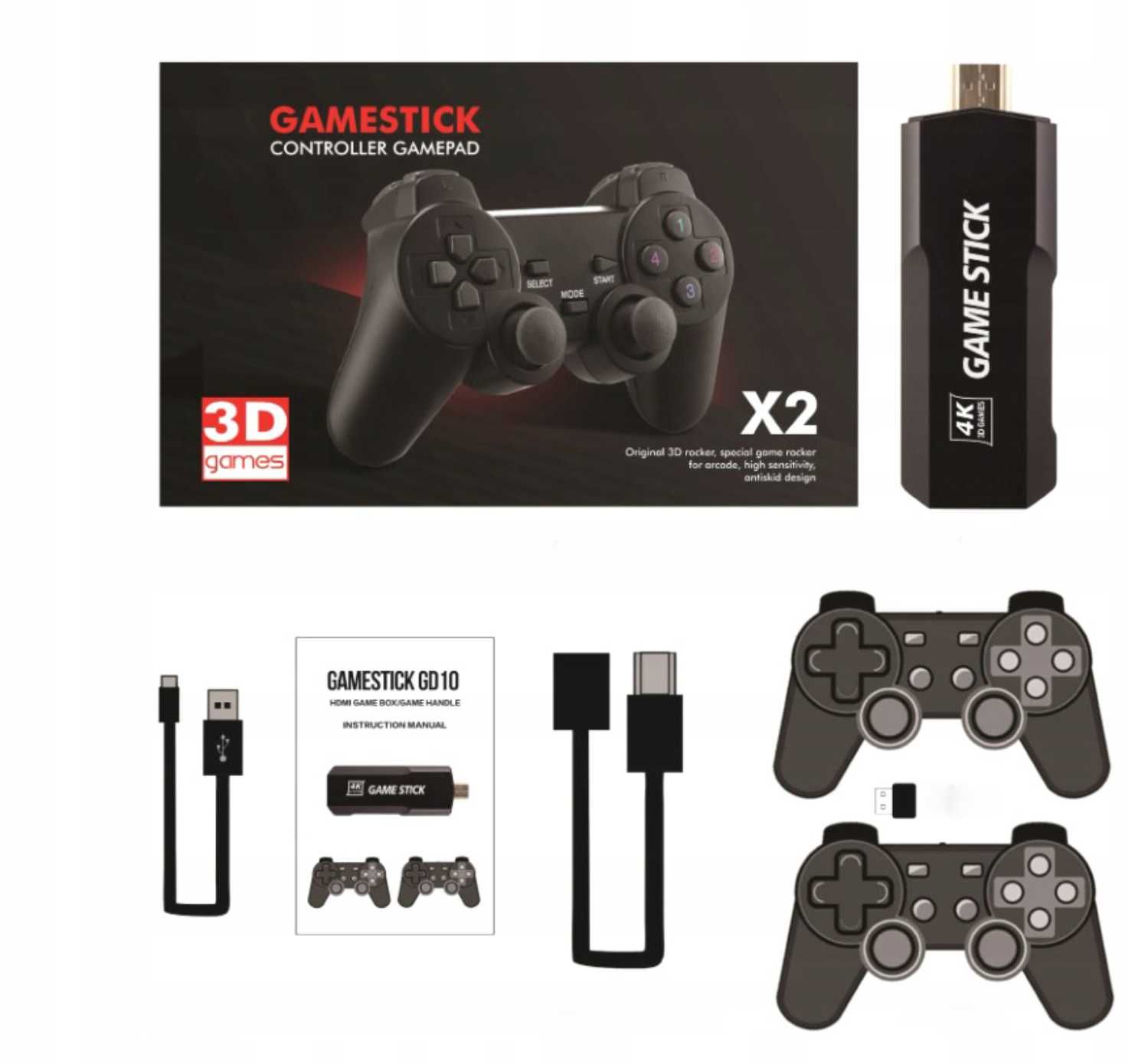 Konsola retro GD10 Pro X2 64GB 30.000+ gier