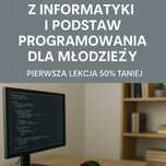 Korepetycje z informatyki online – pierwsza lekcja 50% taniej!