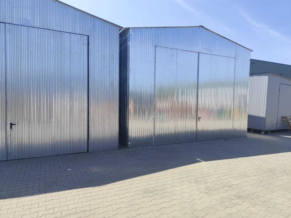 Hala, Garaż blaszak, Wiata blaszana, Magazyn, Szopa- 5x7 wys 2,8 Ocynk