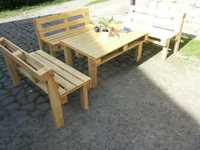 Meble ogrodowe z palet,komplet wypoczynkowy,stół ławki,DOWÓZ GRATIS