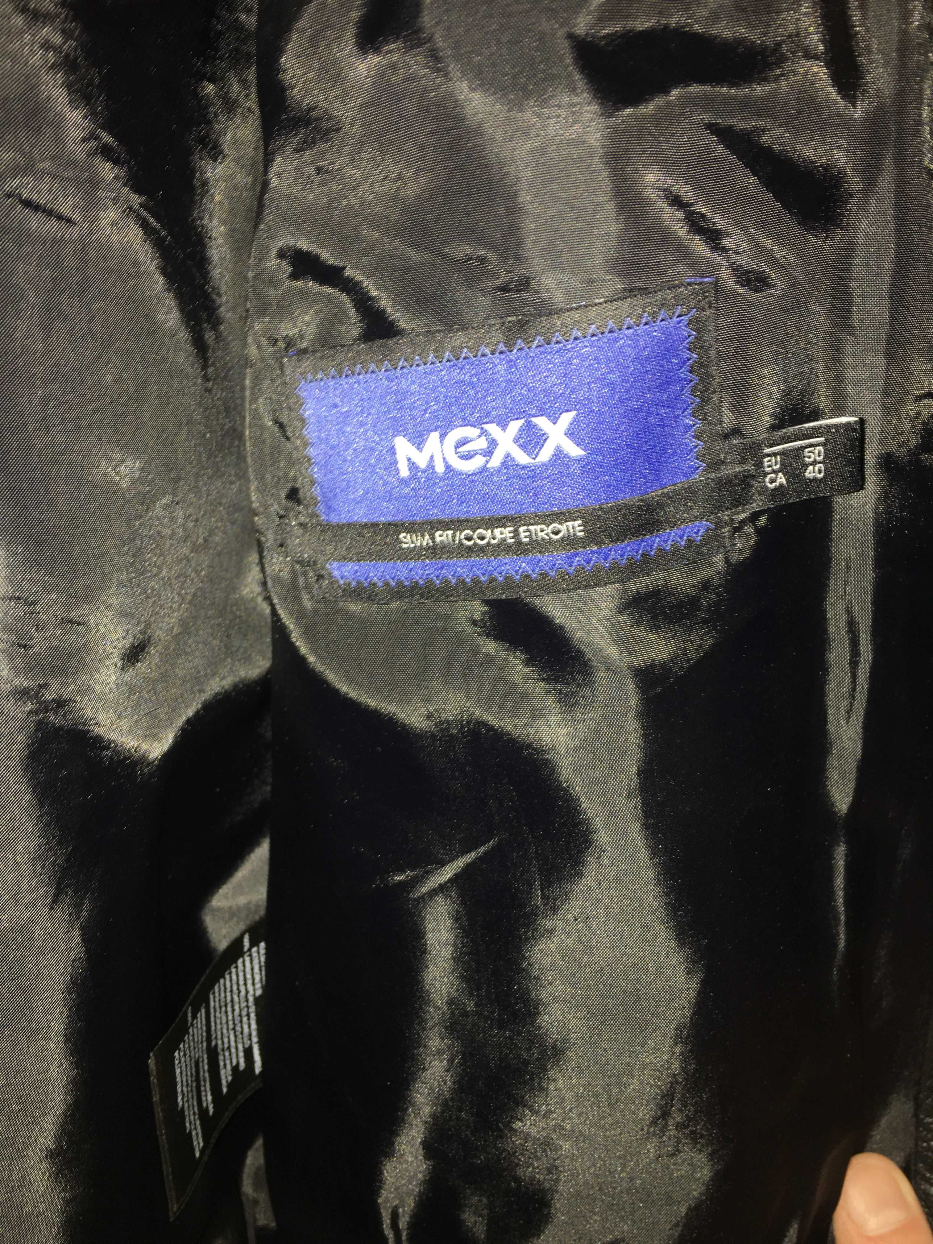 Куртка кожаная MEXX чёрная мужская