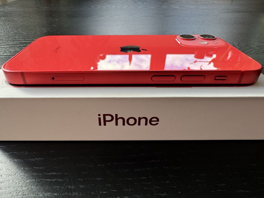 Iphone 12 mini 256gb, product Red, cały zestaw