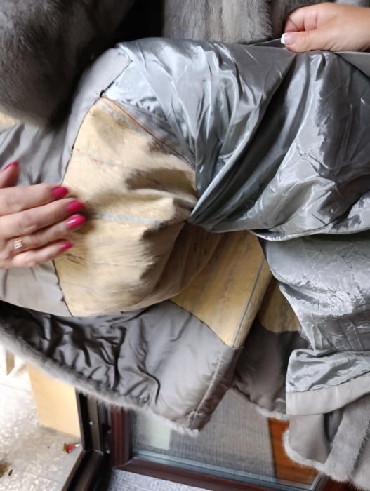 Futro naturalne z norek L/XL