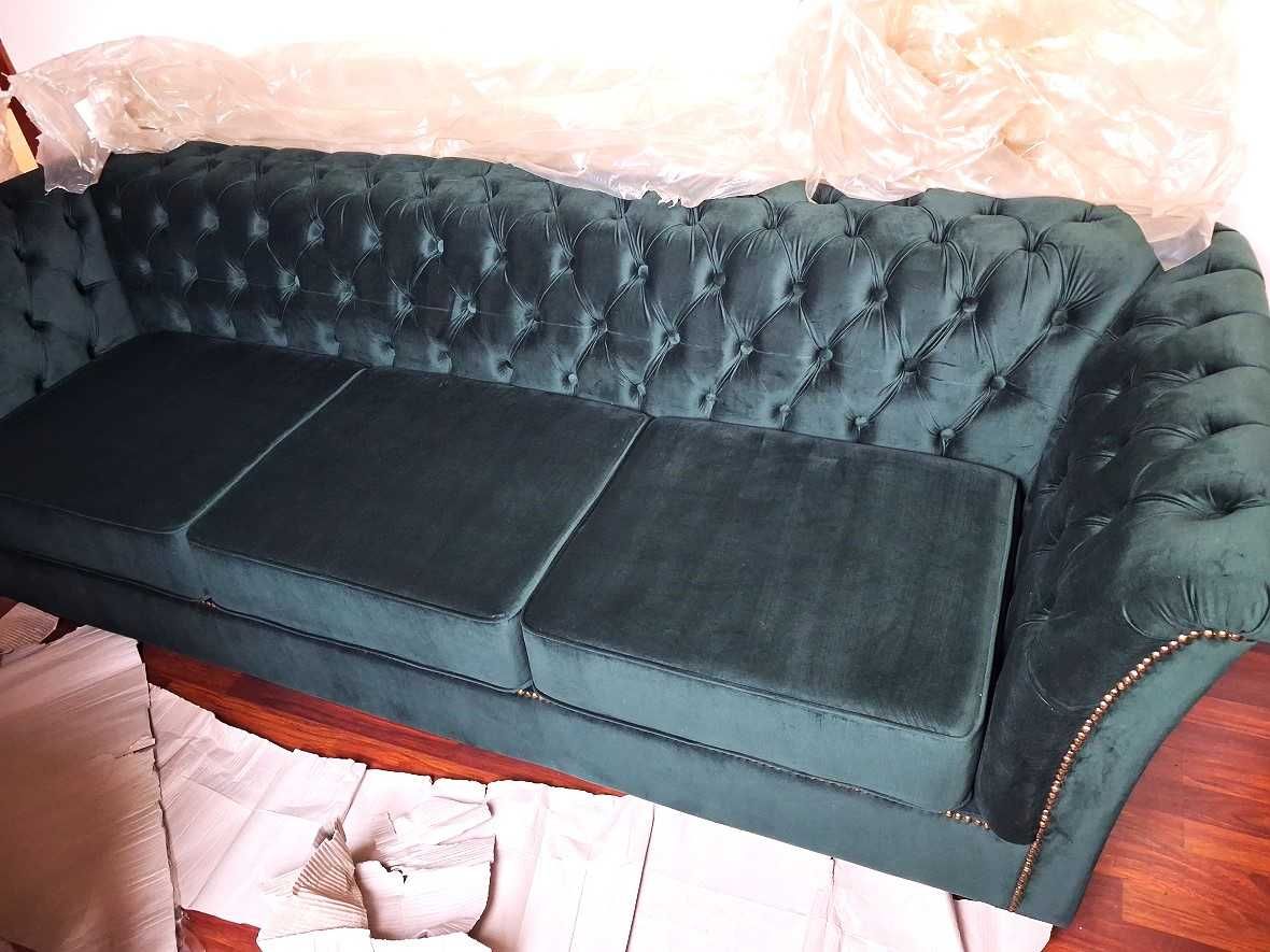 Sprzedam: - NOWA - fab. zapakowana  Sofa 3-osob., Chesterfield Derby ,