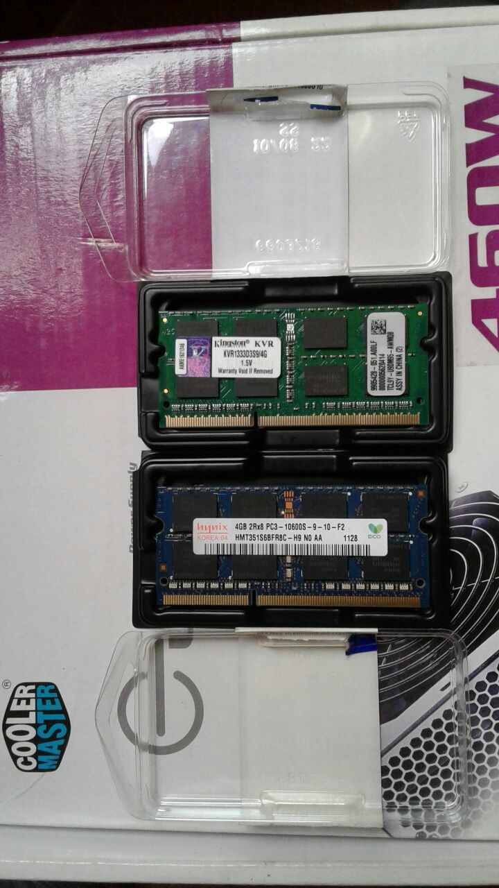 Vendo Memórias RAM P/Portátil DDR3 4G