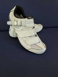 Białe damskie buty kolarskie Shimano SH WR42W, szosowe, MTB rozmiar 38
