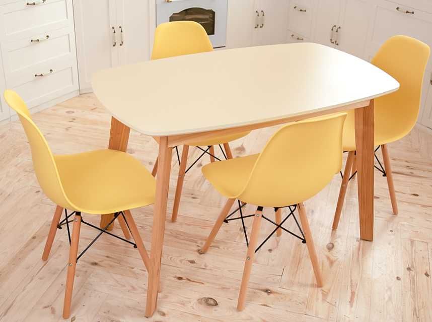 Бежевий стіл, бежевый стол, кремовый стол, бежевый кухонный стол