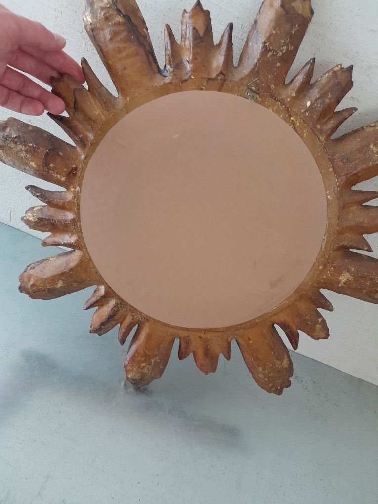 lustro słońce lata 50te włochy vintage loft
