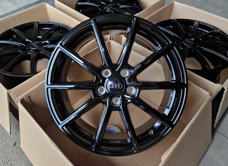 Alufelgi 17 5x112 Audi A3 A4 A5 A6 A8 Q3 Q5 Nowe Czarne ! 706#