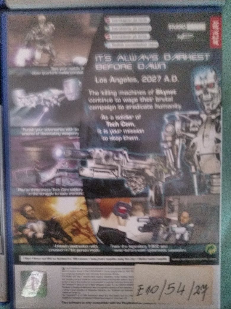 Terminator gry PS2 sześc płyt